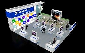 浩洋電子科技產(chǎn)品展臺(tái)展示